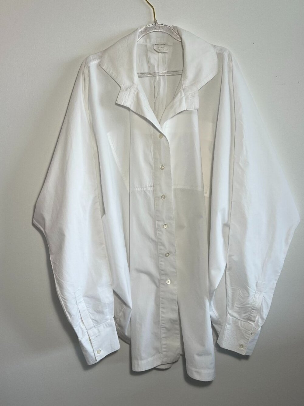 Billy Reid luxury brand white button down shirt one size for all sizes